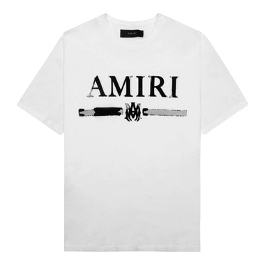 AMIRI- Logo Bar-Print T-Shirt - WHITE