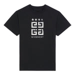 Givenchy  4G Stars Slim Fit T-Shirt in Cotton - Black
